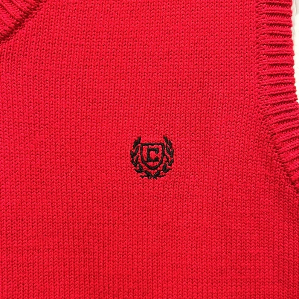 Chaps Boy’s Red Vest, Size Large (14/16), 100% cotton